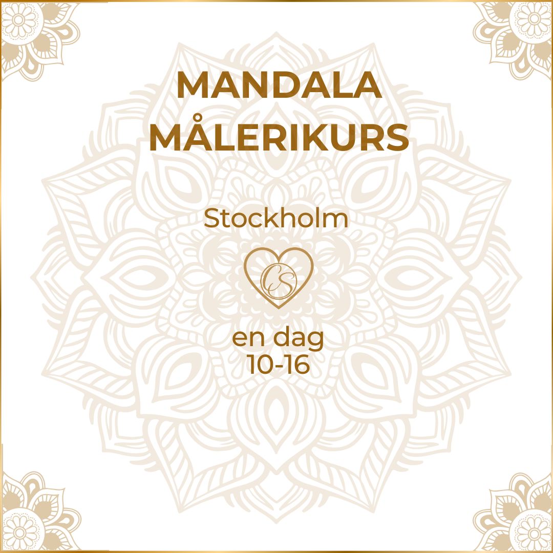 Paint your own mandala, 2 days course SEK 2200