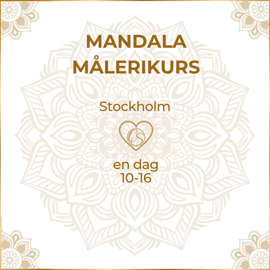 Paint your own mandala, 2 days course SEK 2200