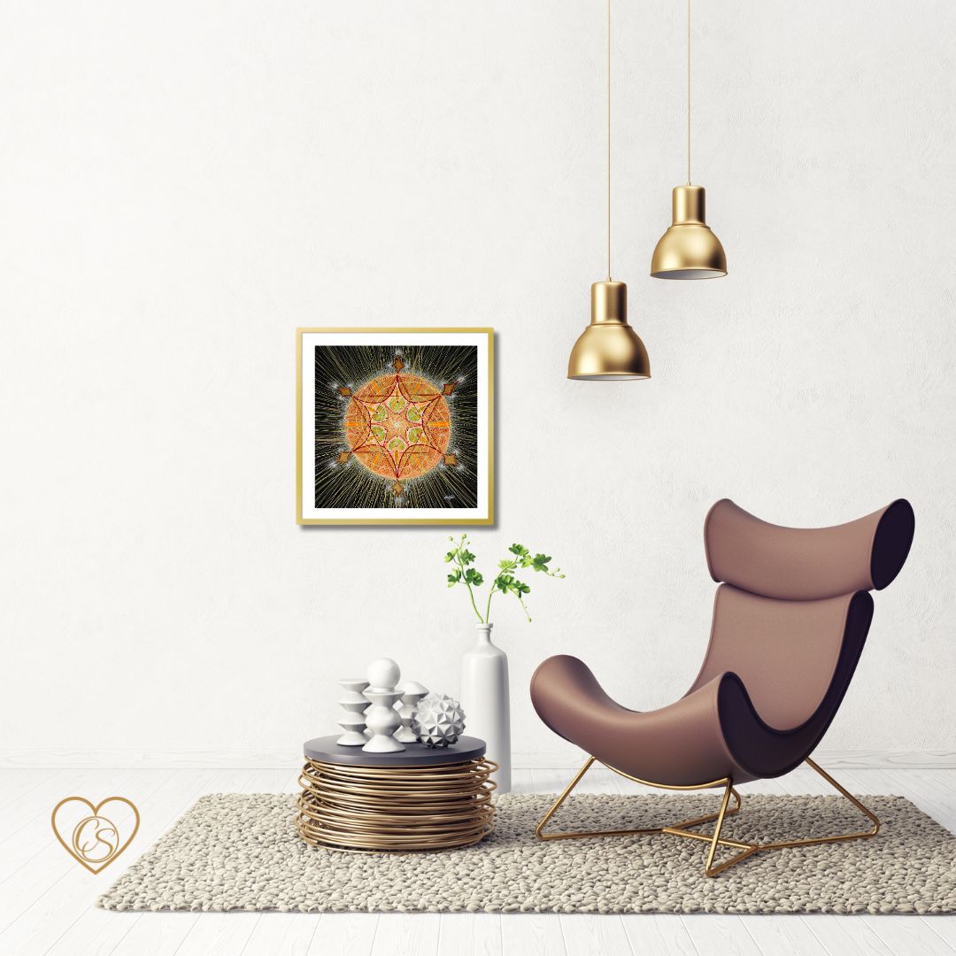 Earth star chakra - Fine Art print NEW