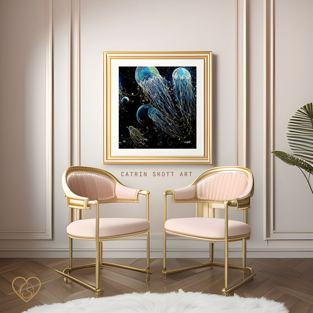 Cosmic beings in eternal dance - Photo posters