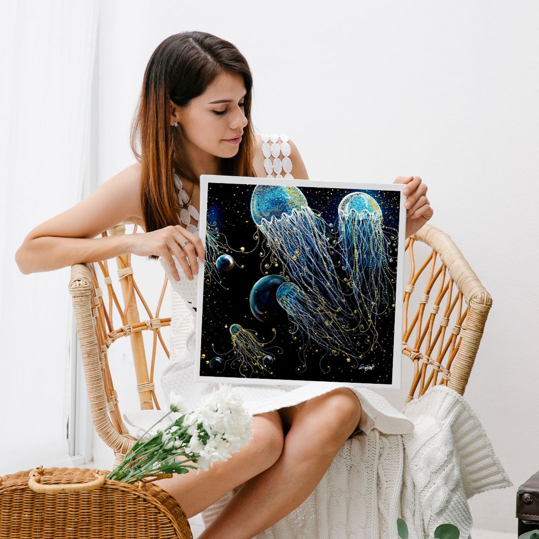Cosmic beings in eternal dance - Photo posters