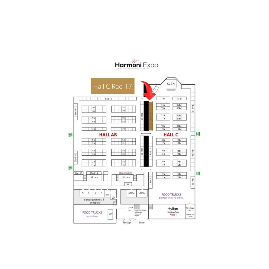 Vi finns på HarmoniExpo i Solnahallen den  29 & 30 mars. Hall C Rad 17.