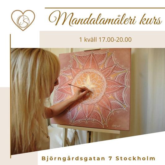 Måla din egen mandala en kväll kl 17.00-20.00. 900 kr