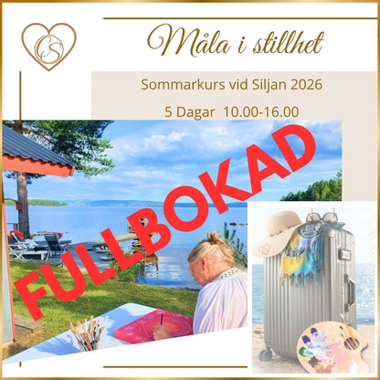 Välkommen till en unik upplevelse för själen – måla i stillhet vid Siljan 5 dagar: kurs 6500 kr. 3/8-7/8