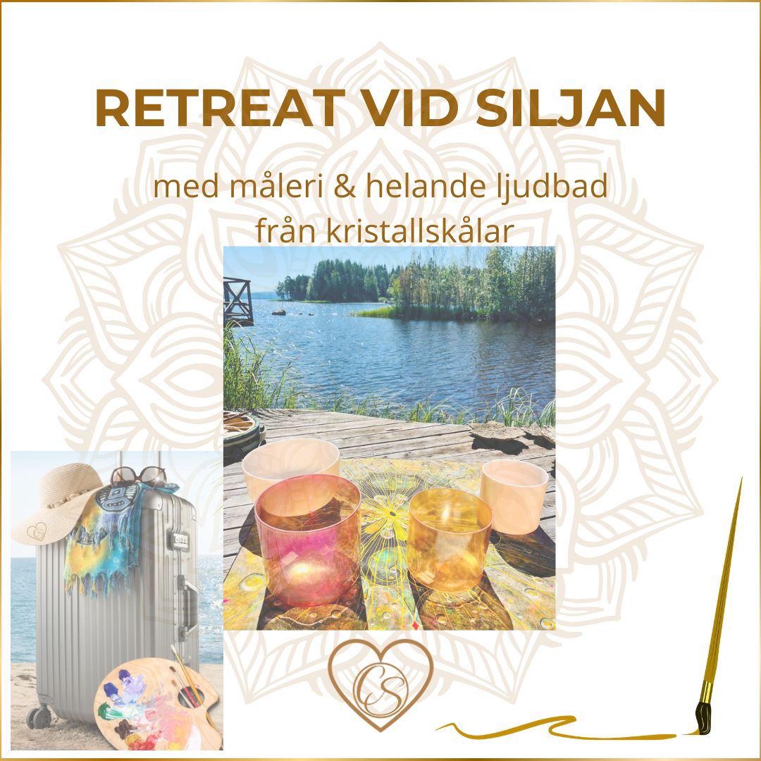 Retreat med måleri & soundhealing vid Siljan 27/7-31/7