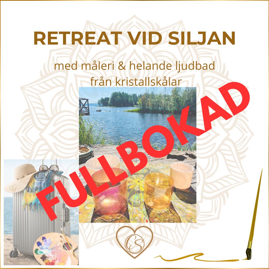 Retreat with painting & sound healing at Lake Siljan 27/7-31/7