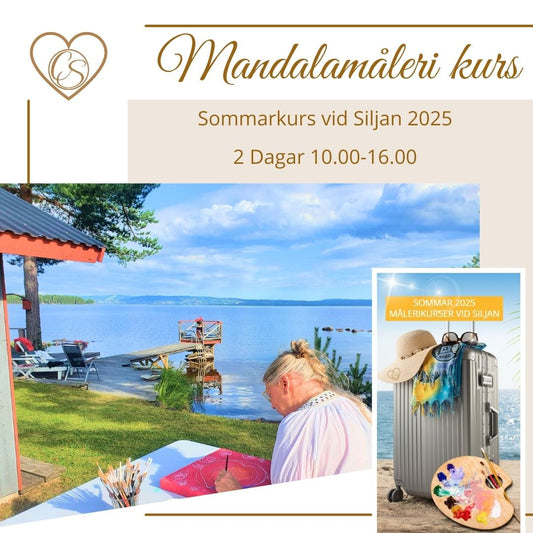 Måla din egen mandala, 2 dagar kurs 2800 kr sommar 2025