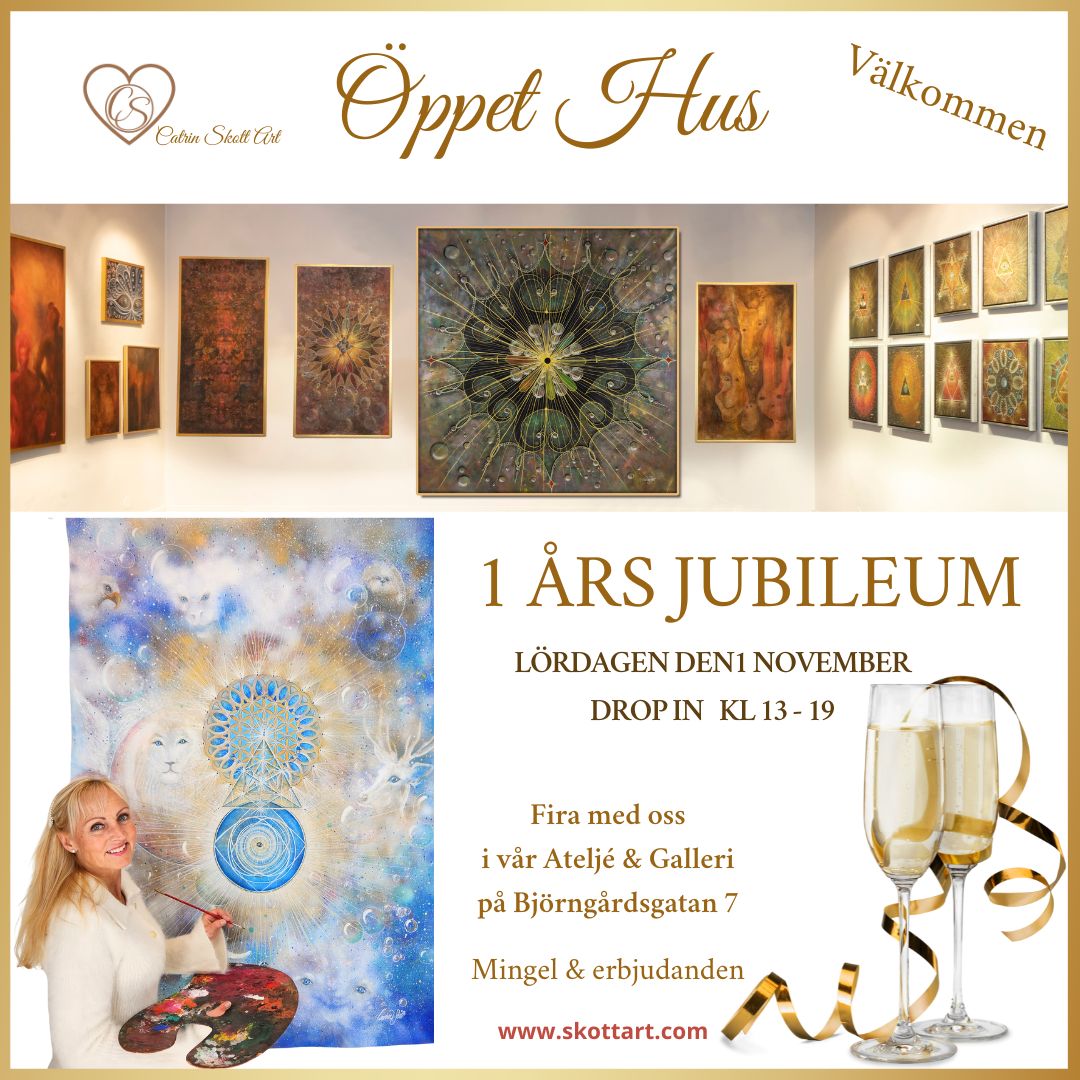 Öppet Hus, 1års jubileum 1/11  drop in, kl. 13-19