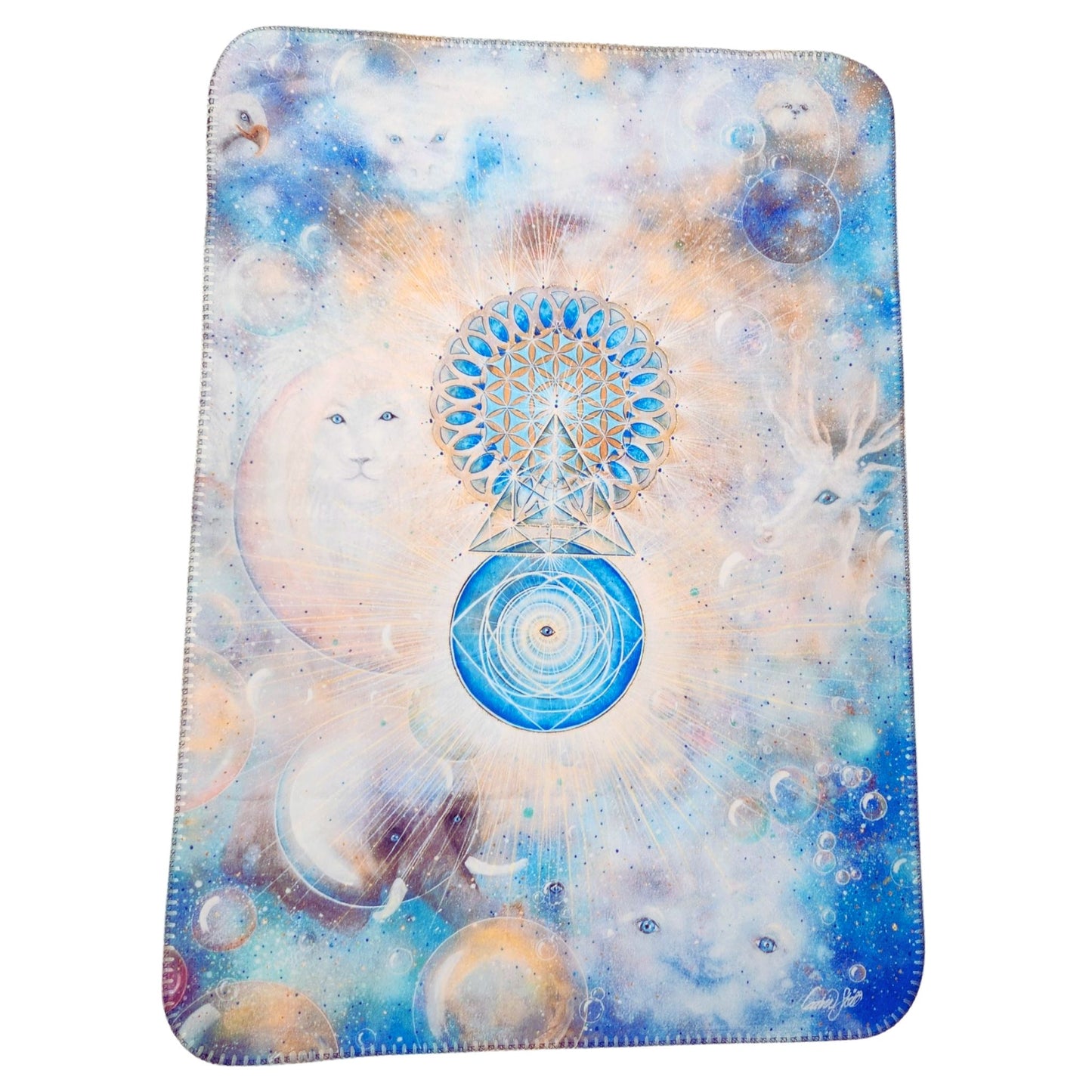 Pläd med motiv från tavlan "The Golden Return"