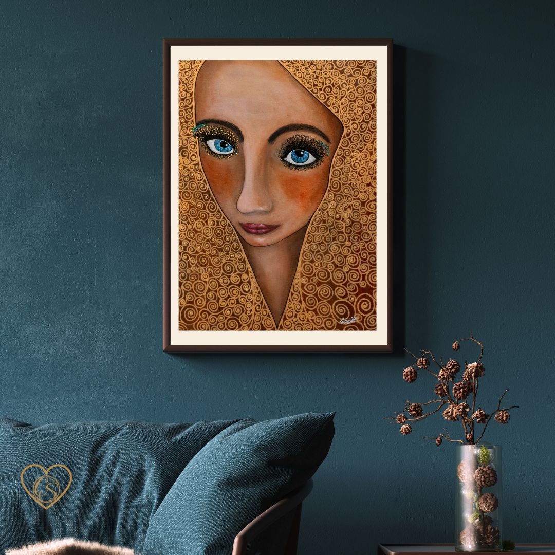 Girl with the veil - Fine Art print