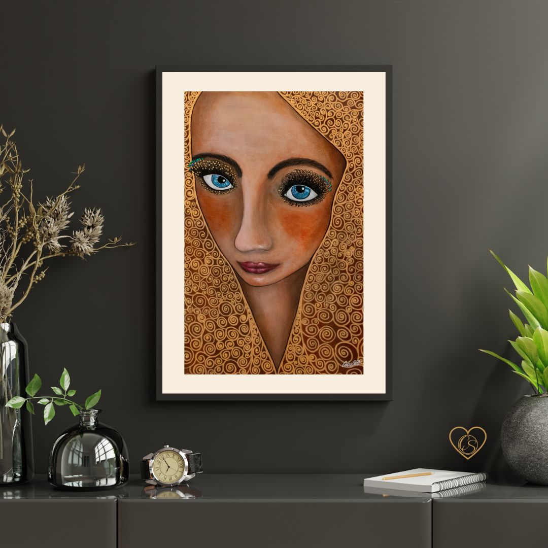 Girl with the veil - Fine Art print