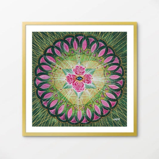 Portal of the higher Heart chakra - Fine Art print NYHET