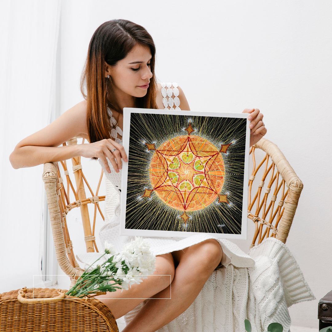 Earth star chakra - Fine Art print NYHET