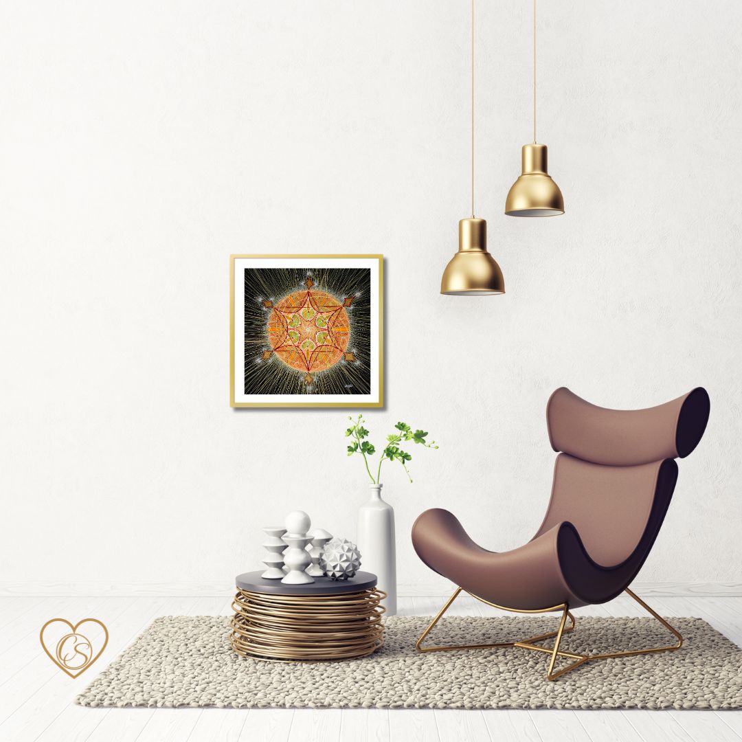 Earth star chakra - Fine Art print NYHET