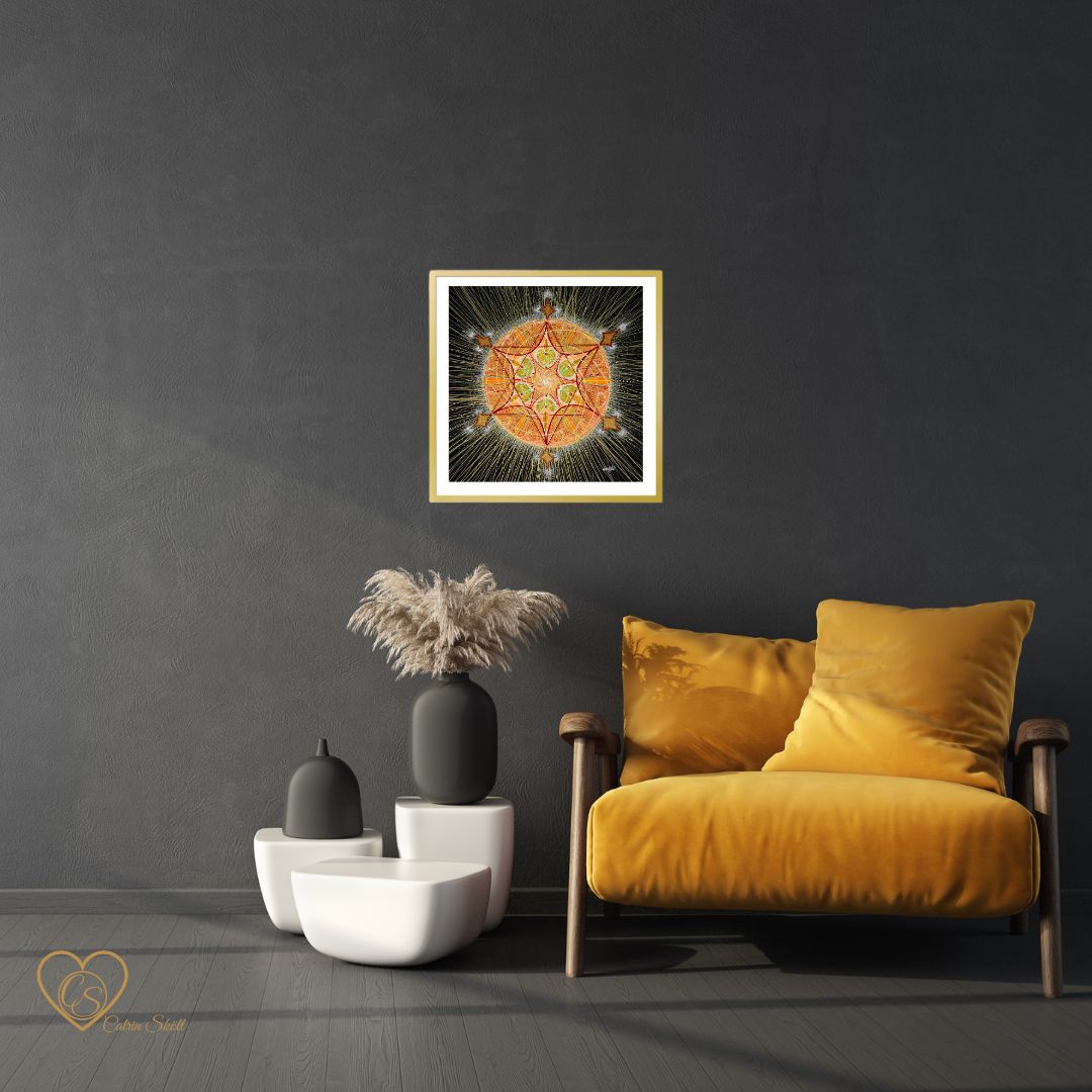 Earth star chakra - Fine Art print NYHET