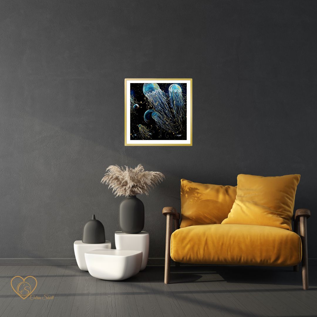 Cosmic beings in eternal dance-Fine Art print- NEW