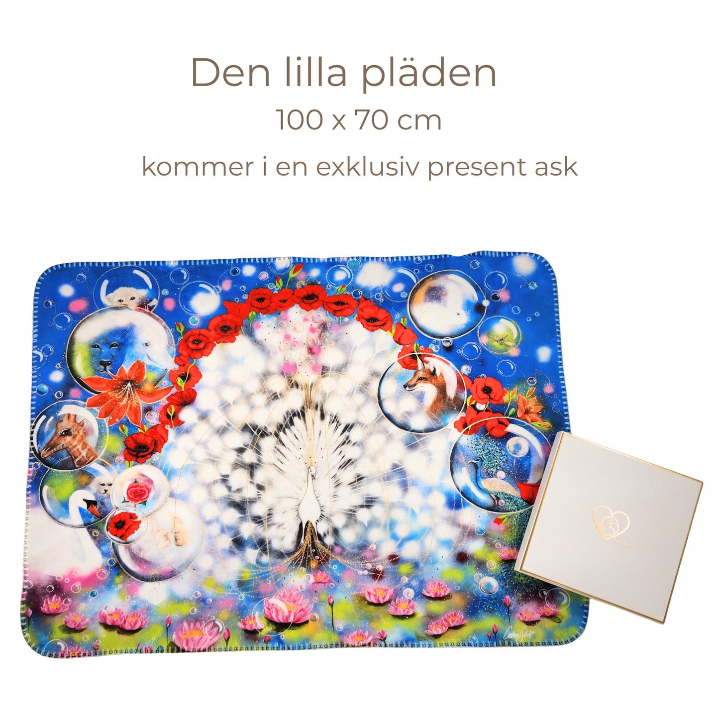 Pläd med motiv från tavlan The Remembering of Eden