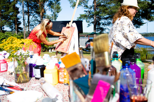 Retreat with painting &amp; sound healing at Lake Siljan 3/8-5/8