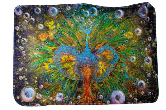 Plaid with motifs from the painting "Blueprint"